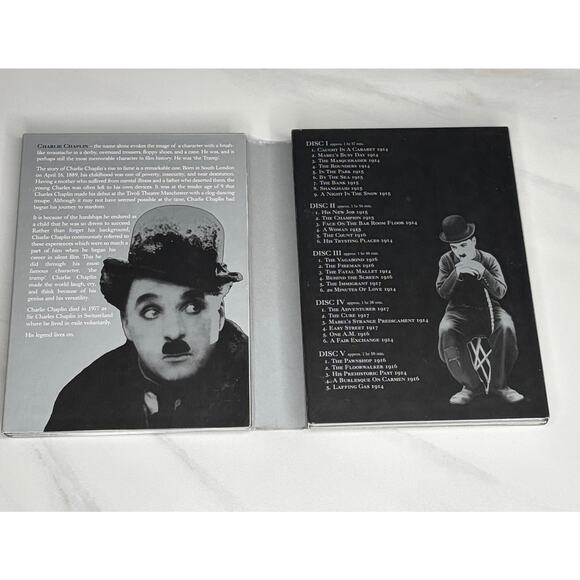 Charlie Chaplin The Legend Lives On (DVD, 5-Disc Set) Collector's Edition - Picture 4 of 8